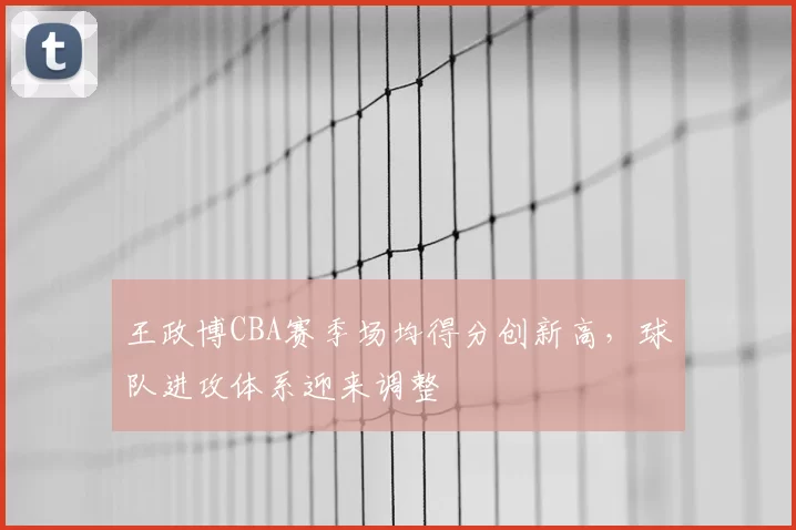 王政博CBA赛季场均得分创新高，球队进攻体系迎来调整